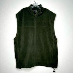 Winchester Dark Green Fleece Zipper‎ Vest Oversized Size XL